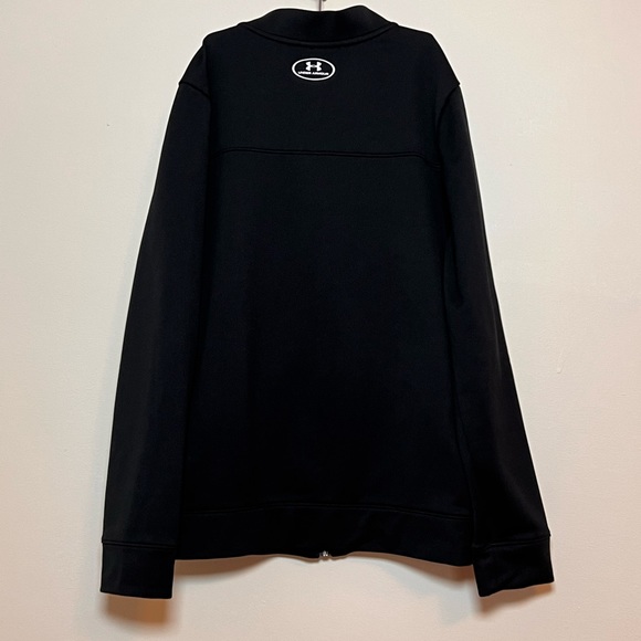 SOLD 4/6 Under Armour Boy’s Black Pennant Zip Up Jacket, Size YLG (Youth Large) - Picture 6 of 15